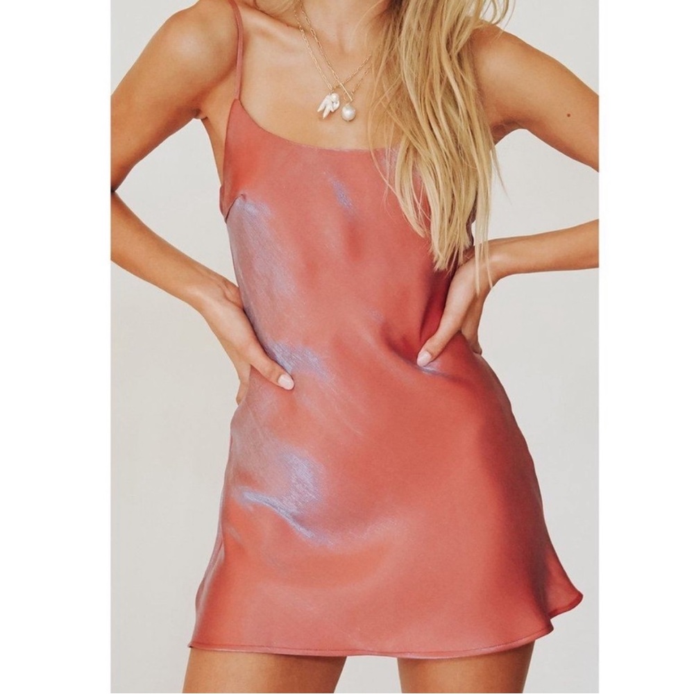 VRG Girl 90s Muse Bias Mini Dress